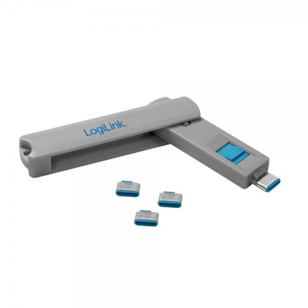LogiLink AU0052 USB-C-Port Schloss 1x Schlüssel und 4x Schlösser