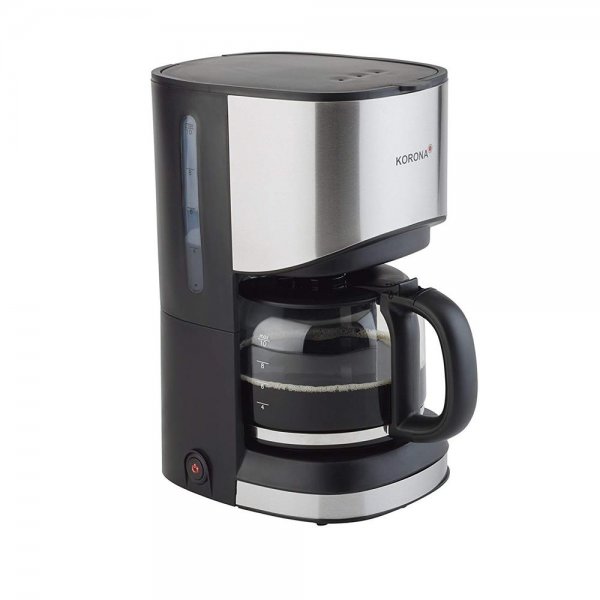 KORONA Kaffeemaschine Schwarz Edelstahl Glaskanne Filtermaschine Kaffeeautomat 10 Tassen