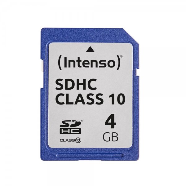 Intenso SDHC 4GB Class 10 Speicherkarte blau Compact Flash externer Datenspeicher