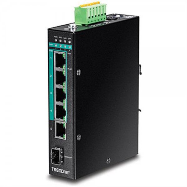 TRENDnet TI-PG541 5-Port industrieller GB PoE+ Switch