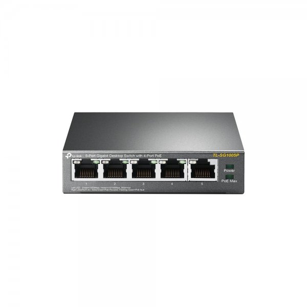 TL-SG1005P 5-Port-10/100/1000Mbit/s-Desktop-Switch mit 4 PoE-Ports