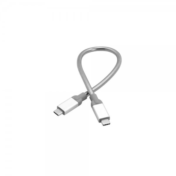 Verbatim USB-C auf USB-C Edelstahl-Kabel 30 cm USB 3.1 GEN 2 Sync- und Ladekabel