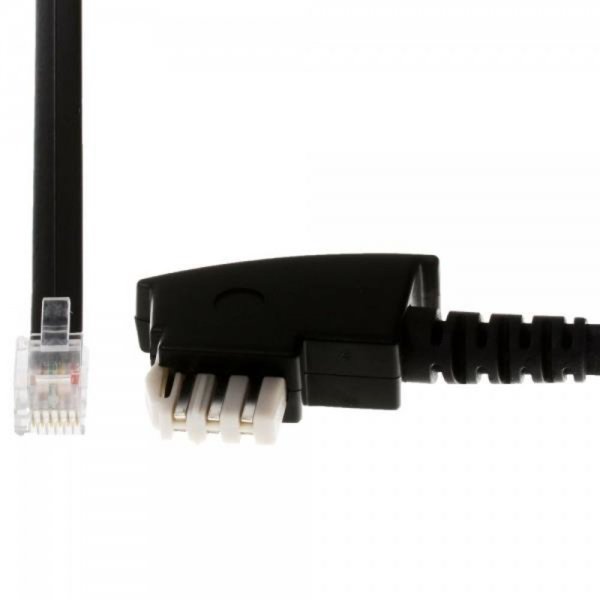 Helos 014053 TAE N 6P6C Schwarz Kabelschnittstellen-/adapter
