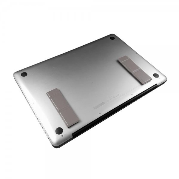 TERRATEC Flip stand Standfüße Winkel verstellbar klappbar Macbook Notebook Laptop Ergonomie silber