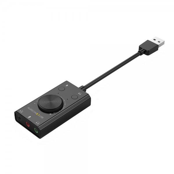 TERRATEC AUREON 5.1 USB externe Soundkarte 2 x Stereo Audio Ausgang 2 Geräte gleichzeitig Lautstärke
