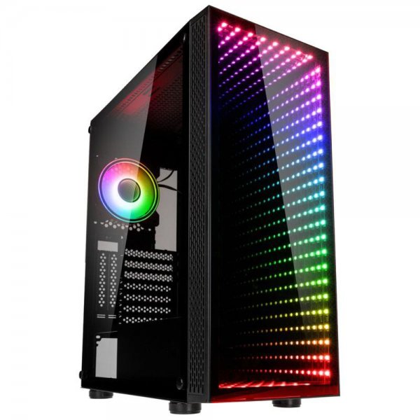 Gehäuse Void Rift ARGB Midi Tower schwarz PC-Gehäuse Case ARGB-Beleuchtung