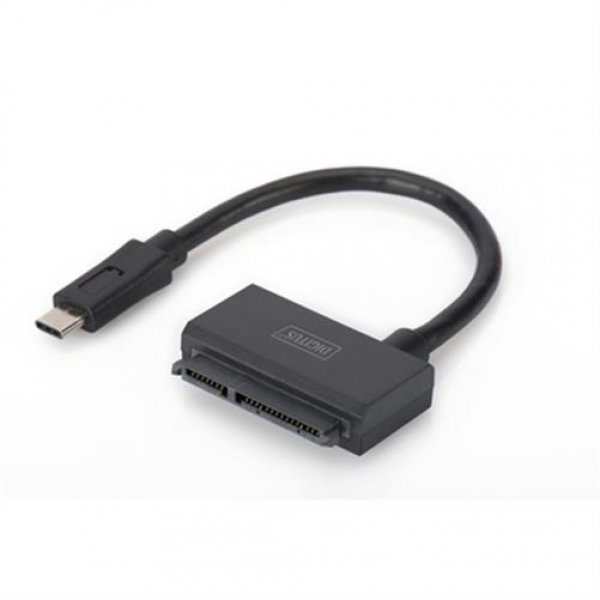 DIGITUS USB 3.1 Typ-C zu SATA 3 Adapterkabel für 2,5" SSD / HDD Schwarz Adapter Kabel