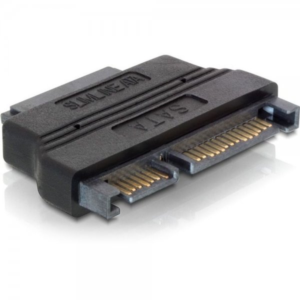 Delock Adapter SATA 22 Pin > Slim SATA 13 Pin DVD/CD Laufwerk Anschluss 5V