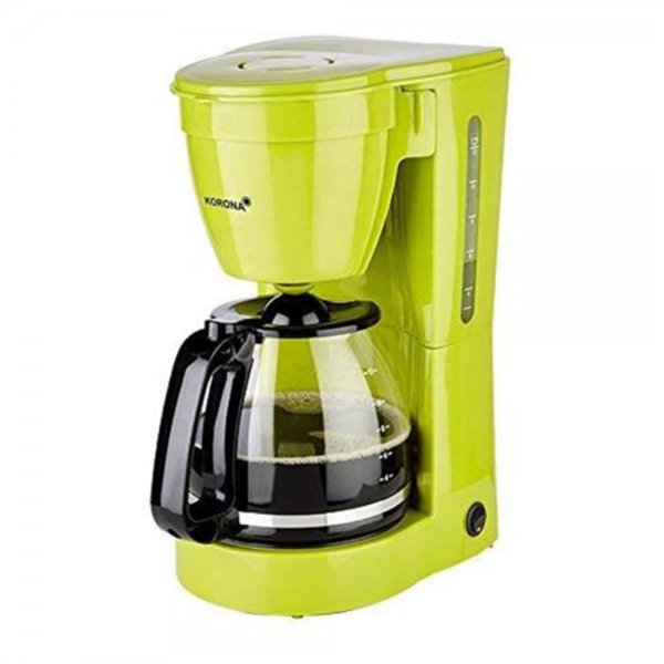 KORONA Kaffeemaschine Grün mit Glaskanne Filter-Kaffeeautomat 12 Tassen 800W Filterkaffee Kaffee
