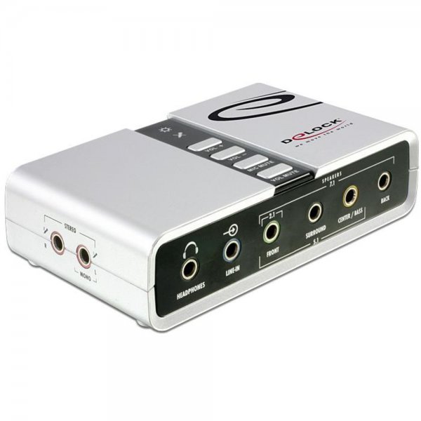 Delock USB Sound Box 7.1 Soundkarte extern S/PDIF