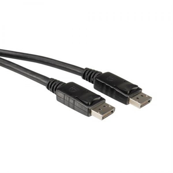 ROLINE Videokabel DisplayPort 20-polig Stecker / Stecker 5m schwarz geschirmt