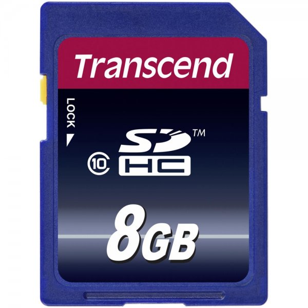 Transcend SDHC 8GB Class 10 SD-Karte Speicherkarte