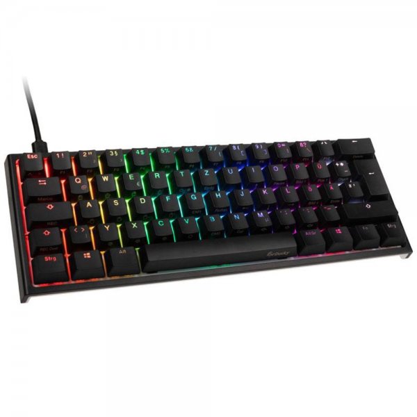 Ducky ONE 2 Mini Gaming Tastatur Cherry-MX-Brown-Switches RGB-LED-Beleuchtung schwarz