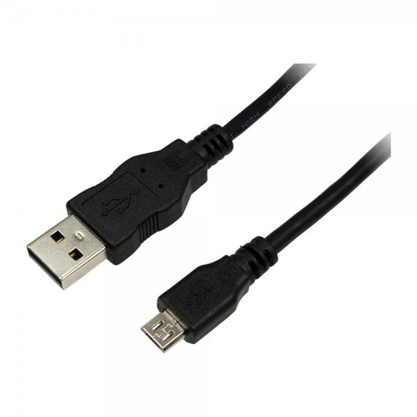 LogiLink USB 2.0-Kabel, USB-A/M zu Micro-USB/M, schwarz, 1 m