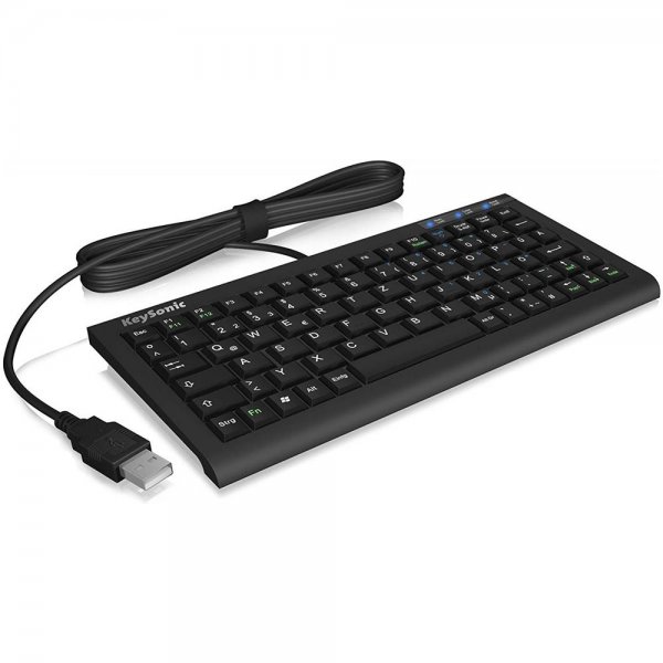 Keysonic ACK-3401U DE-Layout Super Mini Tastatur kabelgebunden QWERTZ