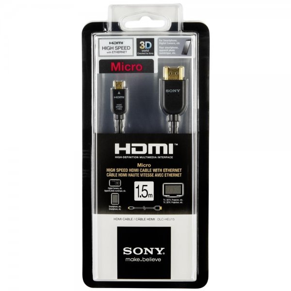 Sony DLC-HEU15 Mikro Mini HDMI Kabel 1,5 m