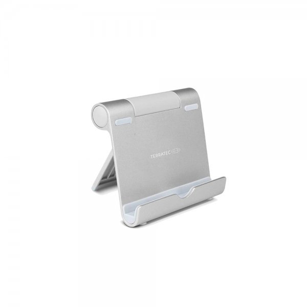 TERRATEC iTab S silver Tablet Smartphone Ständer Größe S Aluminium silber Standfuß Multiwinkel