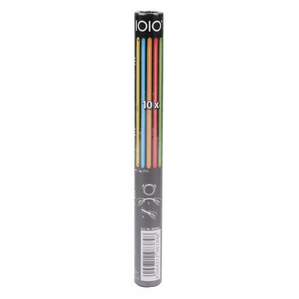 IOIO FLS 30221 Knicklichter 10 Stück in 7 Farben + Verbindungsteile