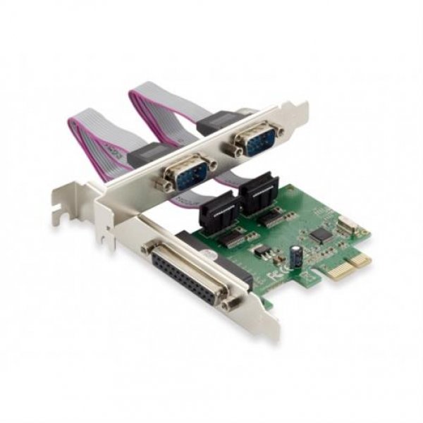 Conceptronic PCI Express Karte Schnittstelle PCIe 2x Seriell 1x Parallel Adapter Card
