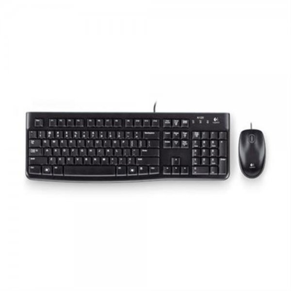 Logitech MK120 Maus Tastatur Set schwarz deutsch Desktop-Set # 920-002540