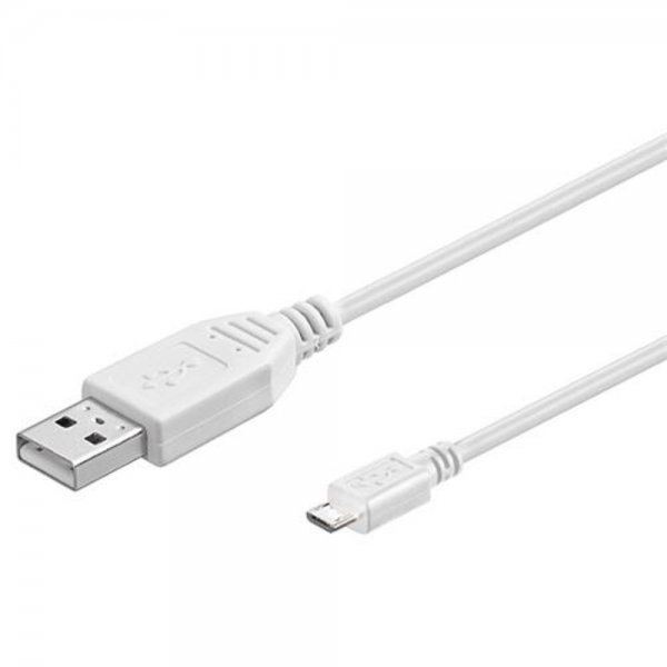 Goobay DAT micro-USB 1,0m weiss micro-USB Datenkabel (U # 43837