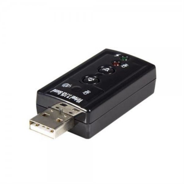 StarTech.com Virtual 7.1 USB Stereo Audio Adapter 2x 3.5mm Mic-In Audio-Out