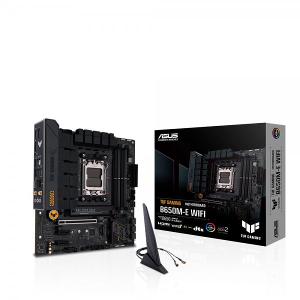 ASUS TUF GAMING B650M-E WIFI Mainboard Sockel AMD AM5 (Ryzen 7000, mATX, PCIe 5.0, DDR5)