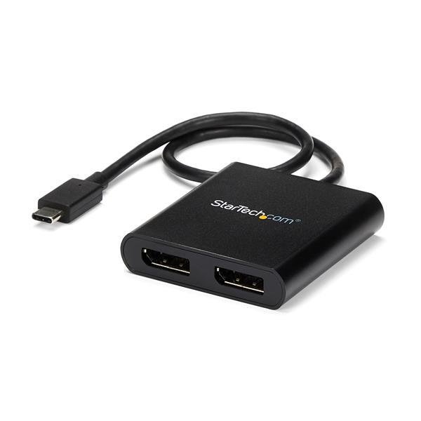 StarTech.com USB-C auf DisplayPort Multi-Monitor Adapter 2-Port MST Hub