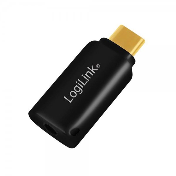 LogiLink USB Adapter USB-C™ zu 3.5 mm Klinke Plug & Play für Headsets mit Mikrofon