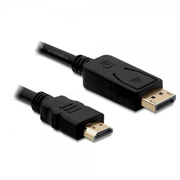 Delock Kabel DisplayPort 1.1 Stecker > High Speed HDMI-A Stecker Passiv 1 m schwarz