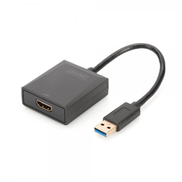 DIGITUS USB 3.0 auf HDMI Adapter 1080p Eingang-USB Ausgang-HDMI Schwarz