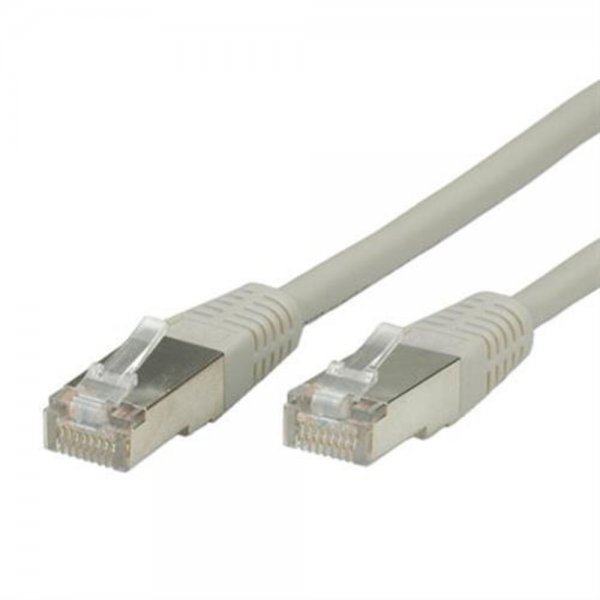 ROLINE Patchkabel Cat6 S/FTP Netzwerk LAN Kabel RJ45 grau geschirmt 2m