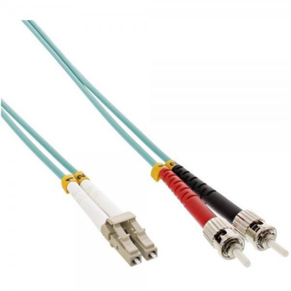 InLine LWL Duplex Kabel LC/ST 50/125µm, OM3, 0,5m
