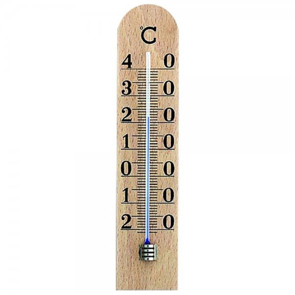 TFA 12.1005 Thermometer Innenbereich Holz Buche