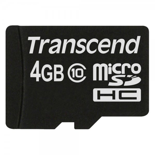 Transcend microSDHC 4GB Class 10 Speicherkarte