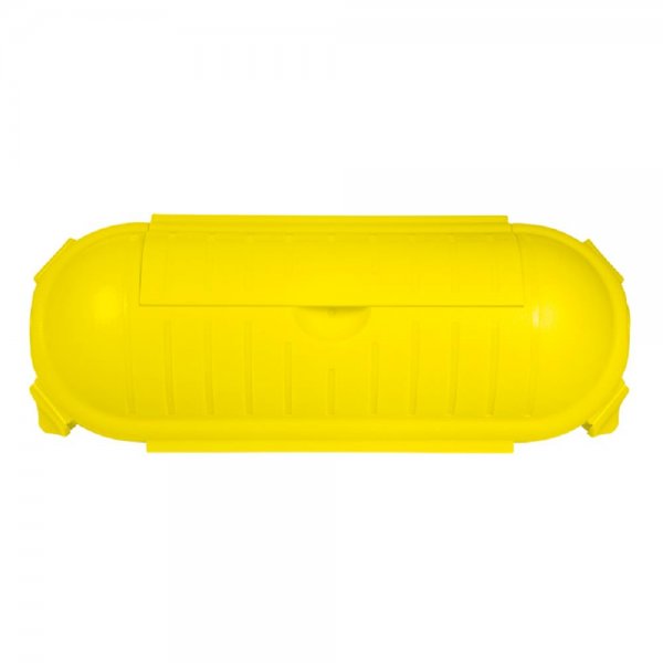 LogiLink Netzkabel-Schutzbox für den Außenbereich IP44 gelb Wassergeschützte Sicherheitsbox
