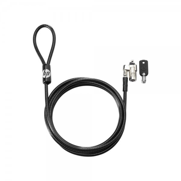 HP Keyed Cable Lock 10 mm Kabelschloss Schwarz