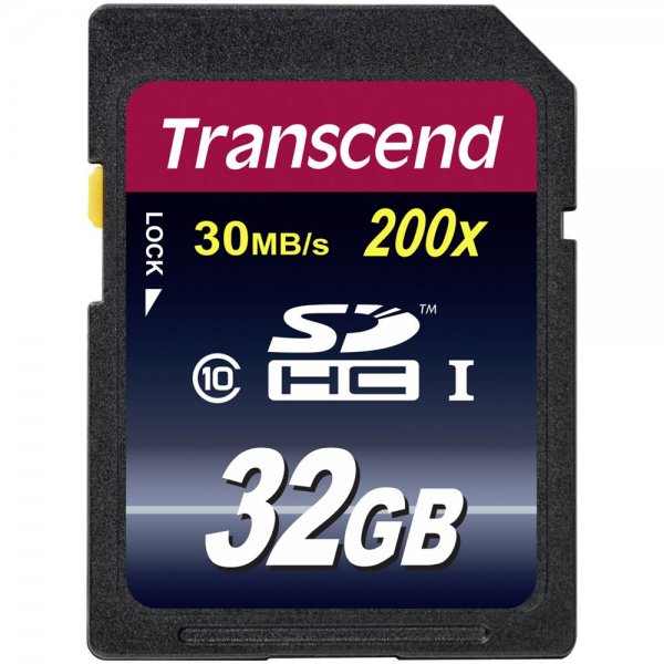 Transcend SDHC 32GB Class 10 SD-Karte Speicherkarte