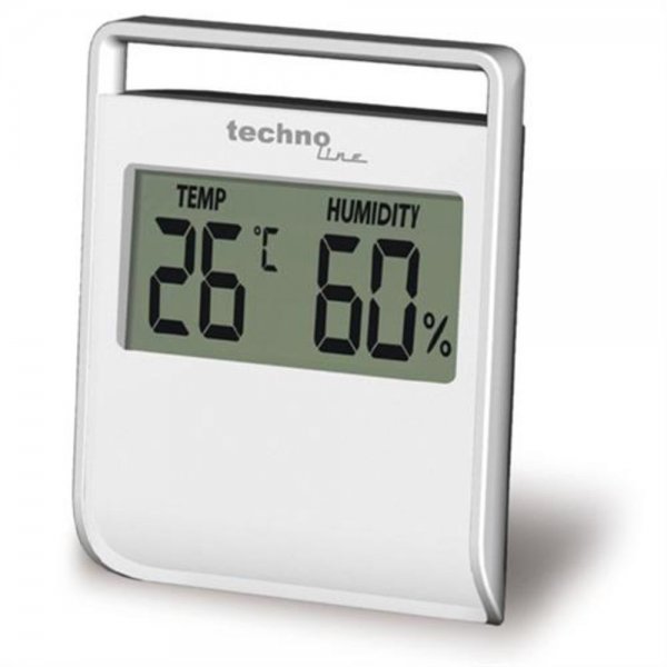 Technoline WS 9440 Thermometer-Hygrometer Luftfeuchtigkeit Magnethalterung weiß