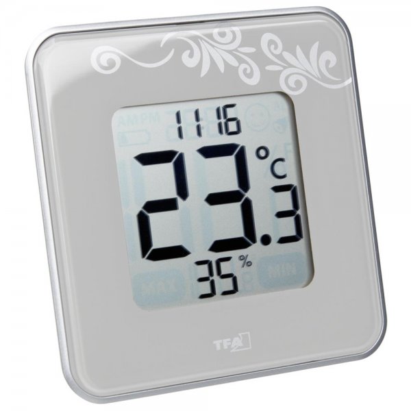 TFA Style Digitales Thermo-Hygrometer Thermometer mit Ornamenten | 30.5021.02