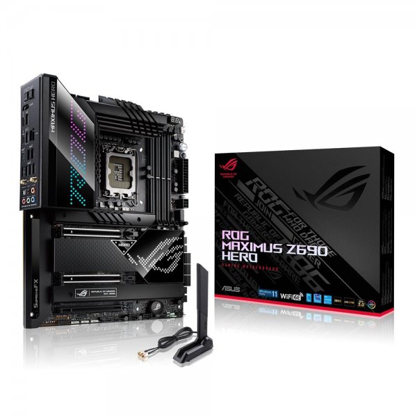 ASUS ROG MAXIMUS Z690 HERO Gaming Mainboard Sockel Intel LGA 1700 ATX DDR5 M.2 USB 3.2 Thunderbolt 4
