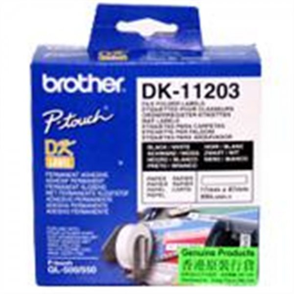 BROTHER DK11203 Ordnerregister Etiketten fuer QL550 QL5