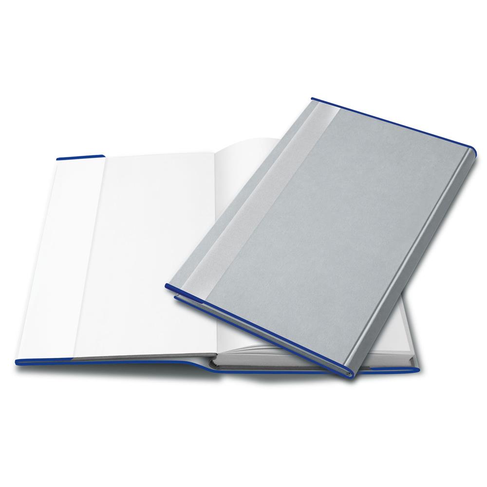 HERMA Buchschoner transparent blauer Rand 250 x 520 mm Buchumschlag Buchhülle 