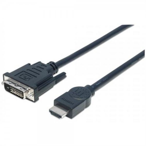 MANHATTAN Kabel HDMI-Stecker auf DVI-D 24+1 Stecker 3 m schwarz # 372510
