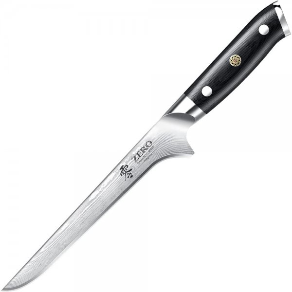 KozyGear Premier Ausbeinmesser Kochmesser Silber Schwarz professionell Küchenmesser Edelstahl Messer