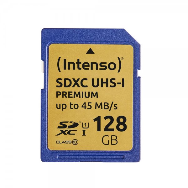 Intenso SDXC 128GB UHS-I Premium Speicherkarte blau Compact Flash externer Datenspeicher