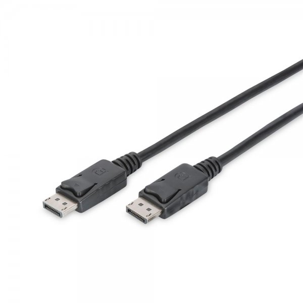 DIGITUS DisplayPort Anschlusskabel DP St/St 2.0m m/Verriegelung Ultra HD 4K schwarz