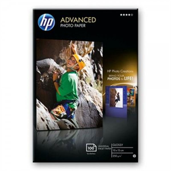 HP Advanced Fotopapier hochglaenzend 100Blatt 10x15 cm # Q8692A