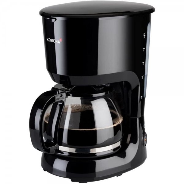 KORONA Kaffeemaschine Schwarz mit Glaskanne Filter-Kaffeeautomat für 10 Tassen Filterkaffee Maschine