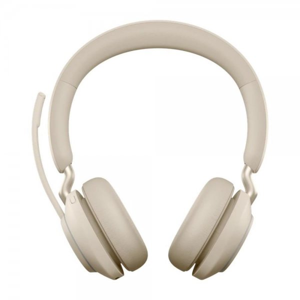Jabra Evolve2 65 Over Ear Headset USB-A UC Stereo Beige 37h Akku 30m Reichweite Bluetooth Kopfhörer